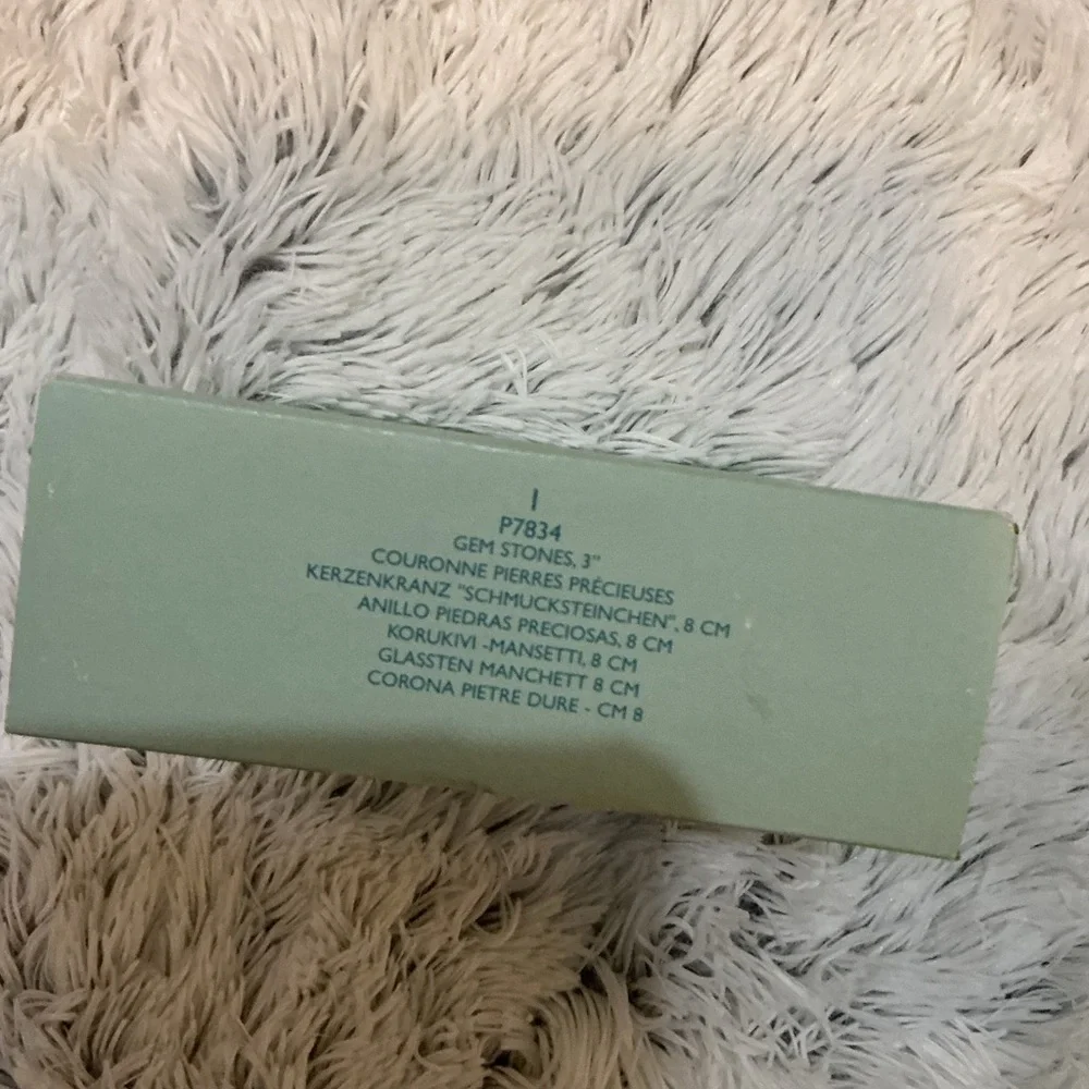 PartyLite Gemstones Beaded Candle Ring 3-4” P7834 — Red Amber Gold, Gift Ready - Picture 3 of 7